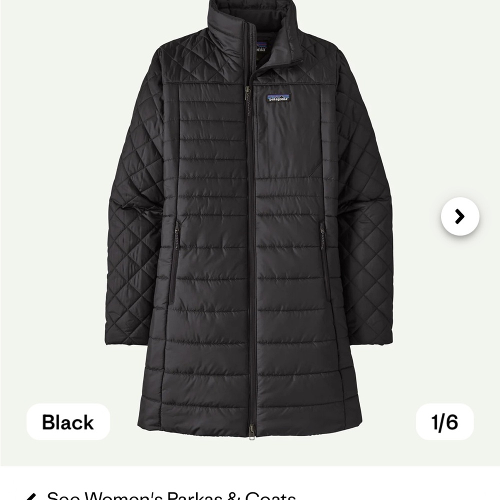 Patagonia Women's Black Puffer Coat